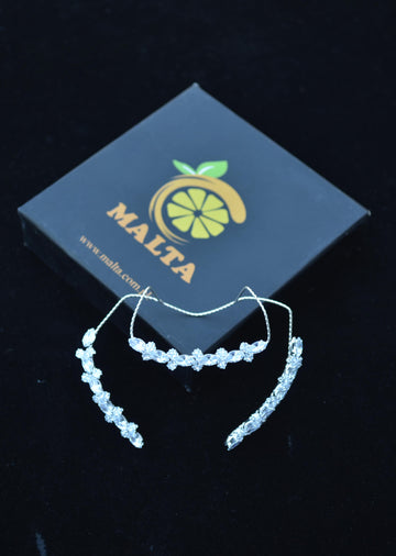 Finger Statement Ring Palm for Women, Fashion CZ Crystal Adjustable Rings Cocktail Open Multiple Ring Leaf Wedding Party Prom Accessory